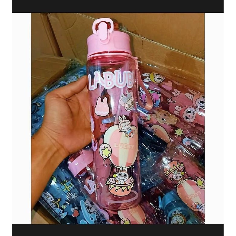

(Expert) Botol Minum Anak Labubu Viral Botol Minum Gambar Labubu Ukuran 900Ml Botol Pastik