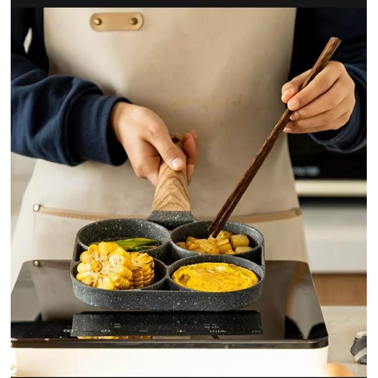 

(Expert) Panci Penggorengan Telur Pancake 4 Lubang Non Stick Egg Frying Pan