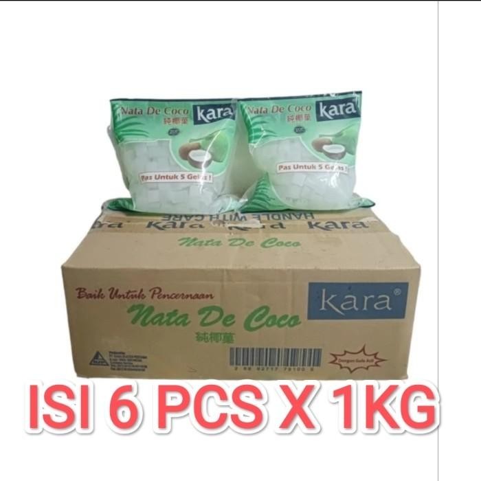 

(Allthebest) NATA DE COCO KARA 1 KG 1 DUS ISI 6 PCS SARI KELAPA NATA DE COCO
