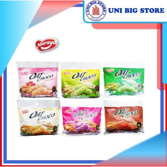 

(Allthebest) Naraya Oat Choco 400 Gram Bag Original Pandan Coklat Green Tea Sweet