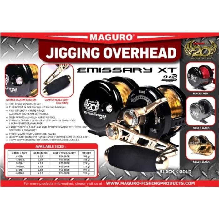 Reel OH Maguro Emissary XT NHL Jigging Overhead