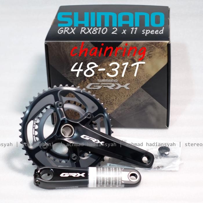 CRANK SHIMANO GRX 48-31T DUAL CHAINRING CRANK GRX RX810-2 CRANK 31-48T