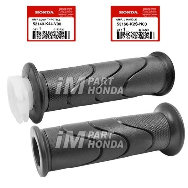 AHM ORIGINAL Handgrip Handfat Pedal Gas Kiri Kanan Honda Vario 125 Vario 150 Old Led 2015 2016 2017