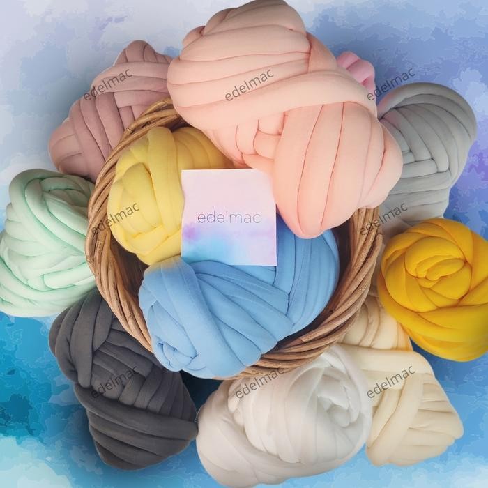 

Super Thick Chunky Cotton Tube Yarn DIY Bulky Blanket Hand Knitting Spin Yarn Bantal Selimut