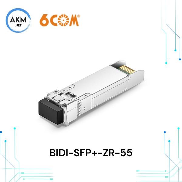 6Com Bidi-Sfp+-Zr-55 Sfp+ 10Gbase-Bx 1550Nm-Tx/1490Nm-Rx 80Km Transceiver Bidi Sfp+ Tx1550Nm 80Km