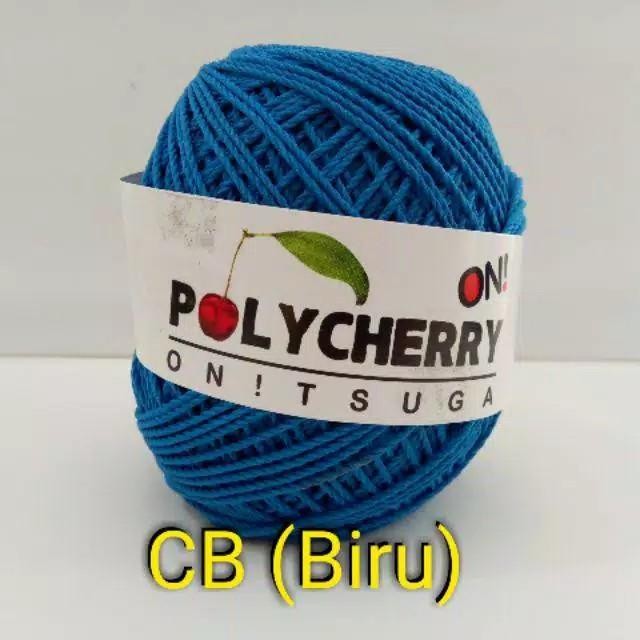 (Expert) benang rajut polycherry onitsuga (Var Ungu Biru)
