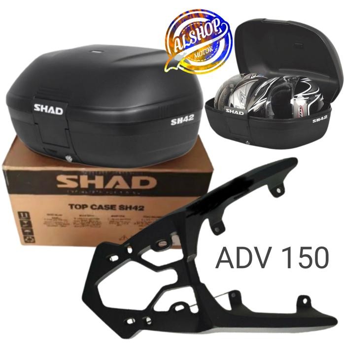 PAKETAN BOX SHAD SH42 + BREKET BOX MOTOR HONDA ADV 150
