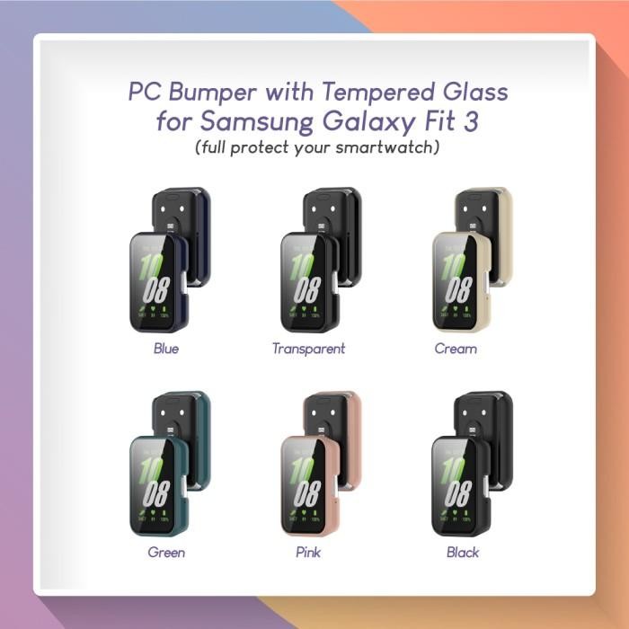 

(Expert) Hard Case PC Bumper 2in1 for Samsung Galaxy Fit 3 with Tempered Glass Screen Protector