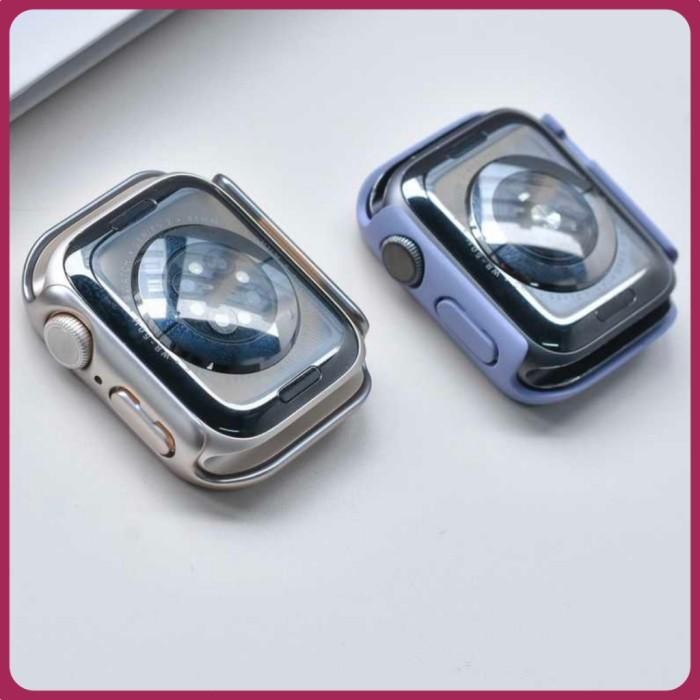 

(Expert) Hardcase dan Screen Protector Tempered Glass For Apple Watch