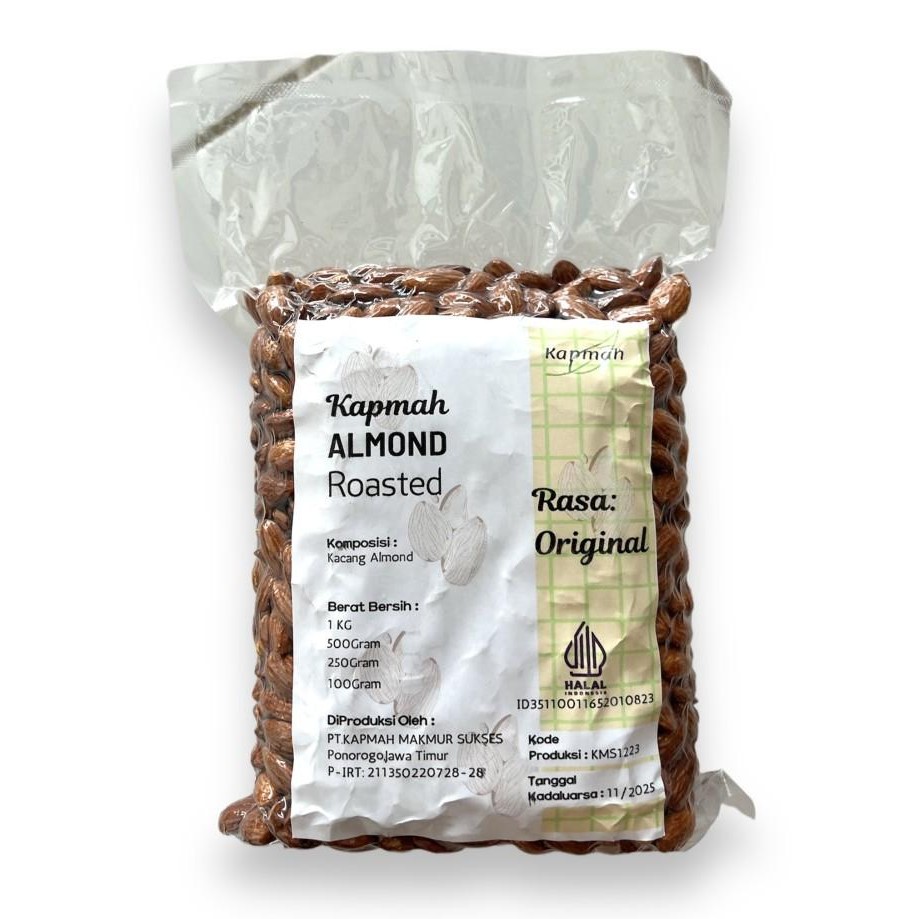

(Expert) Almond Roasted - Kacang Almond panggang utuh - 500Gram