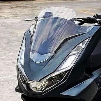 Visor Windshield PCX 160 Model Standar Bening Smoke dan Black Series