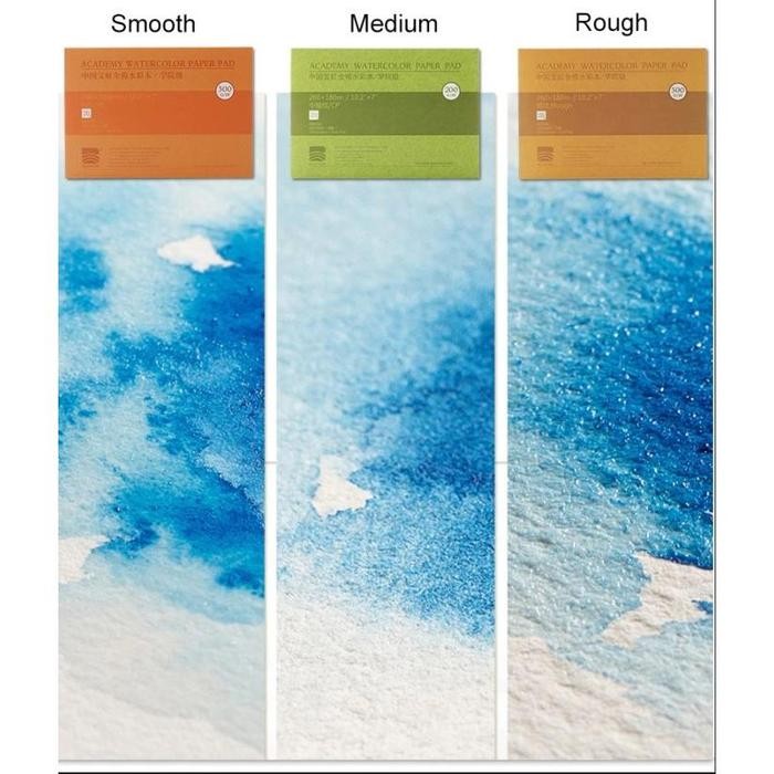

BAOHONG ACADEMY WATERCOLOR PAD 180 X 125MM - 300GSM - 100% COTTON KODE 148
