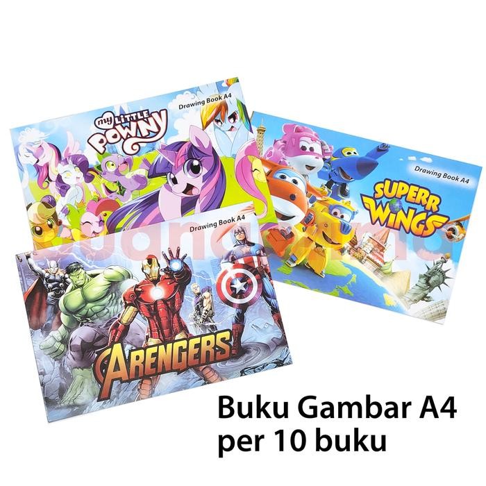 

BUKU GAMBAR A4 FANCY ISI 10 BUKU MOTIF COWOK CEWEK DRAWING BOOK KODE 1466