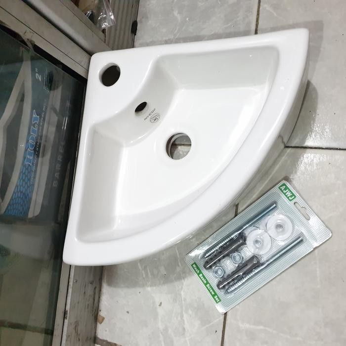 Terbagus Wastafel Keramik Sudut Joyco Promo
