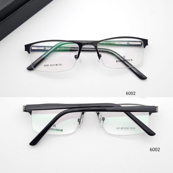 FRAME KACAMATA TITANIUM PRIA WANITA RODENSTOCK HALF SENUR 6002 KODE 990
