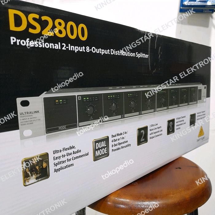 Splitter Audio Behringer Ds 2800 2Input 8Output Ds2800