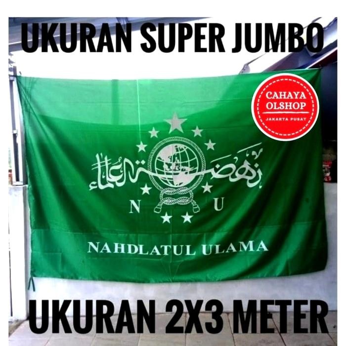 

Terlaris bendera NU 200 x 300 bendera NU 2 x 3 meter /bendera Ansor 2 x 3 SALE