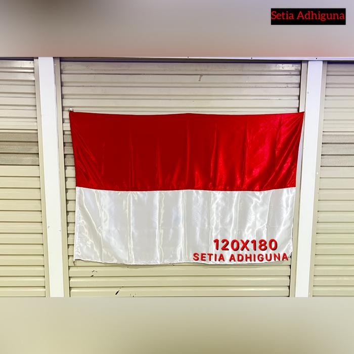

Terlaris bendera merah putih satin Uk. 120x180Cm SALE