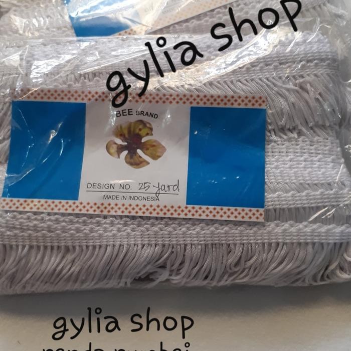 

Terlaris Renda Rumbai / Rumbei Putih / Rumbei Bendera perpak SALE