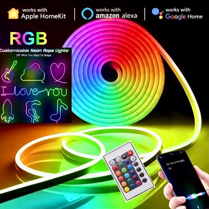 RUNNING NEON FLEX RGB LAMP MUSIC WATERPROOF