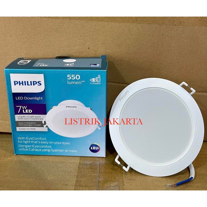 LAMPU DOWNLIGHT LED PANEL PHILIPS 5 WATT 5W 5WATT 5 W ERIDANI 59261