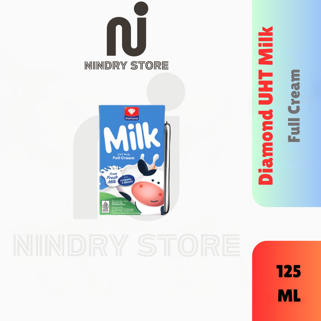 

Diamond UHT Milk 125ml 1 Karton (40pcs) – Susu Cair Siap Minum untuk Anak & Usaha