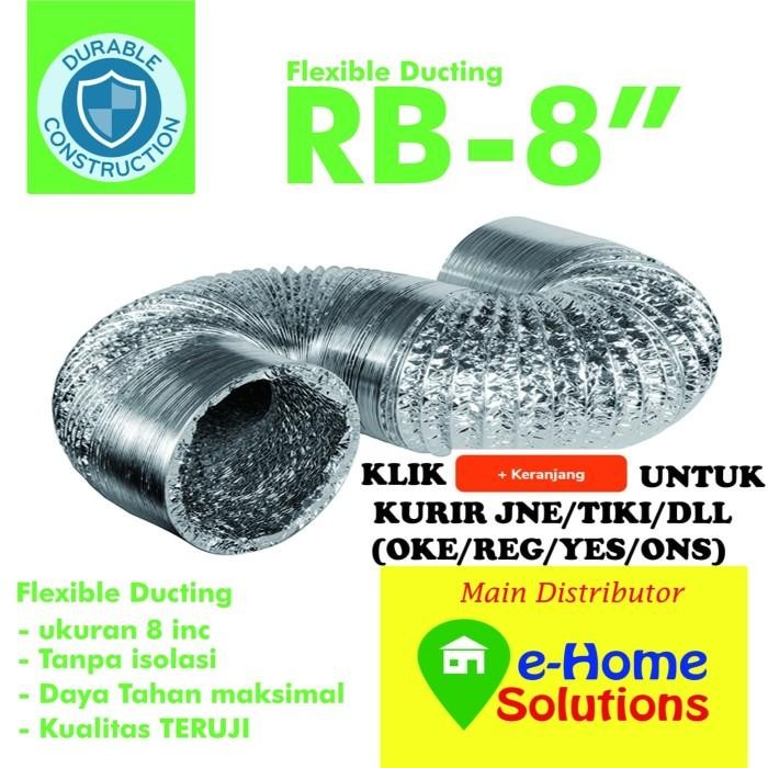 Alumunium Flexible ducting 8 inch / 10 meter