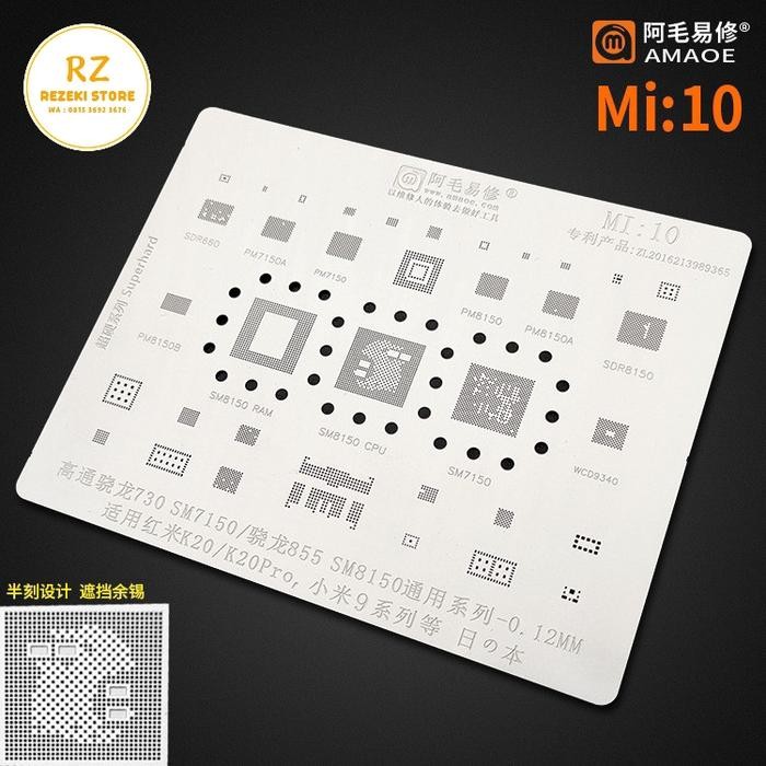 Cetakan Ic Amaoe Bga Mi:10 Snapdragon 730 SM7150/Snapdragon 855 SM8150