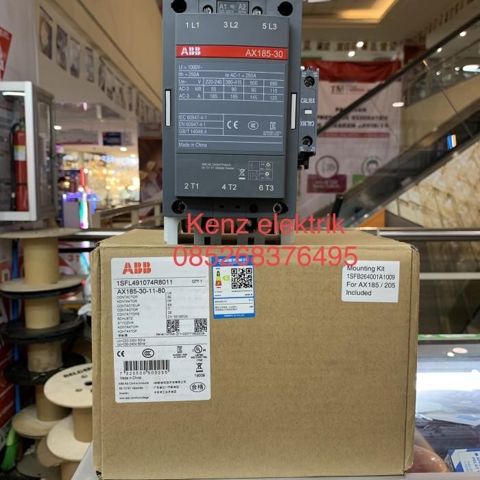 Kontaktor 250a 220v 3p 3phase ABB AX185-30-11 ax185-30 ax185 Barang baru original real picture