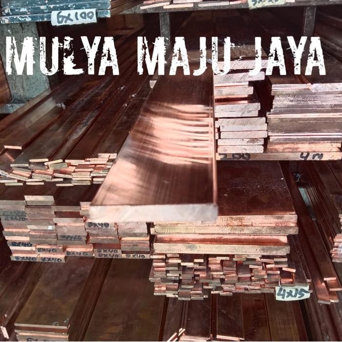 Plat Tembaga Murni / Tembaga Batangan 5mm x 100mm x 100mm