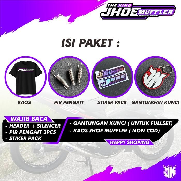 PREMIUM Knalpot Racing Sonic 150 Supra GTR Type Roadrace By Jhoe Muffler