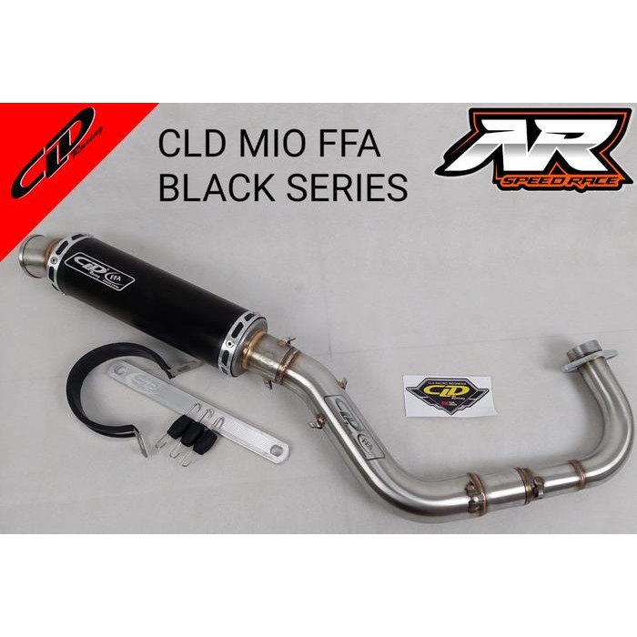 PREMIUM Knalpot CLD Racing Yamaha Mio Sporty Fino Nouvo Type FFA Black Series