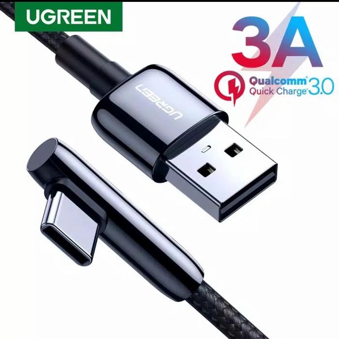 PREMIUM Ugreen Nylon Kabel Usb Type C to Usb Kabel Tipe C Ugreen Siku L Pubg