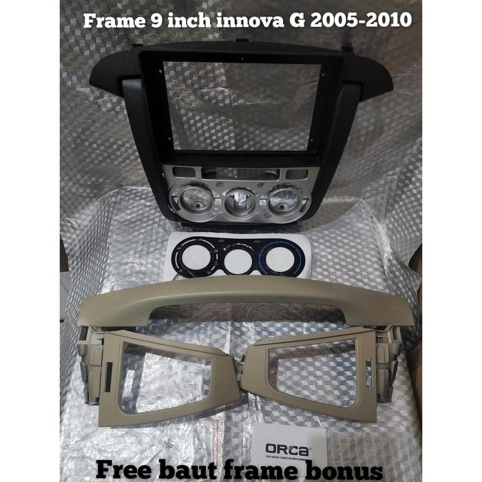 PREMIUM frame head unit double din android 9 inch mobil innova grand innova