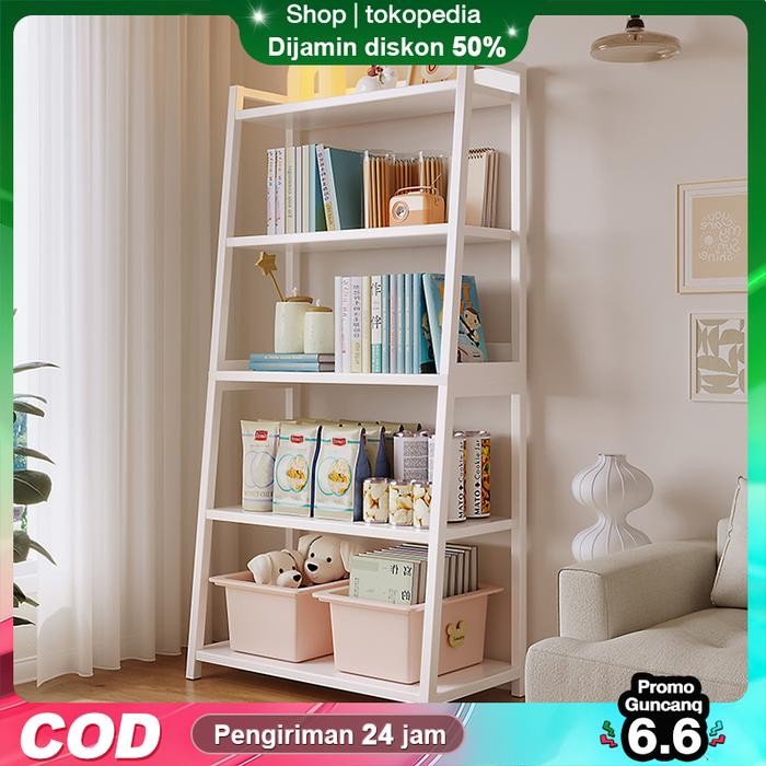 PREMIUM [AK] 3L 4L Rak Buku Kamar Rak Buku minimalis Rak Susun Besi Seri Rak Dinding Dekorasi