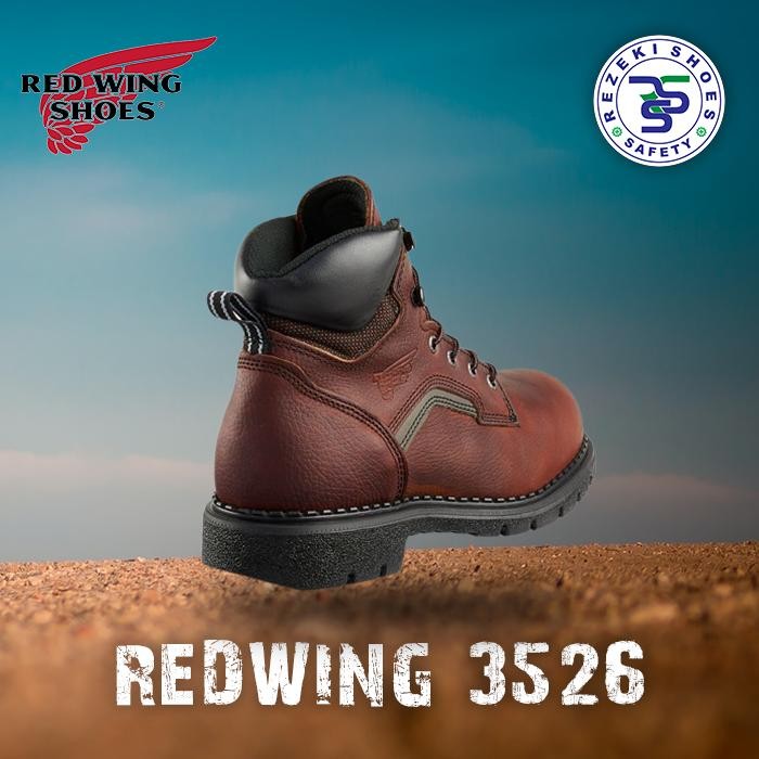Red Wing Safety Shoes 3526 / Redwing 3526 Original Usa - Sepatu Safety