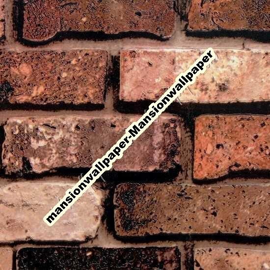 Wallpaper Dinding Motif Batu Bata 3D
