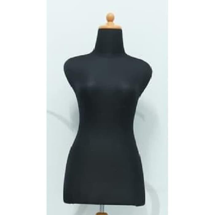 

MANEKIN DM KAIN HITAM / PATUNG MANEQUIN DEWASA CEWE + KAKI KAYU