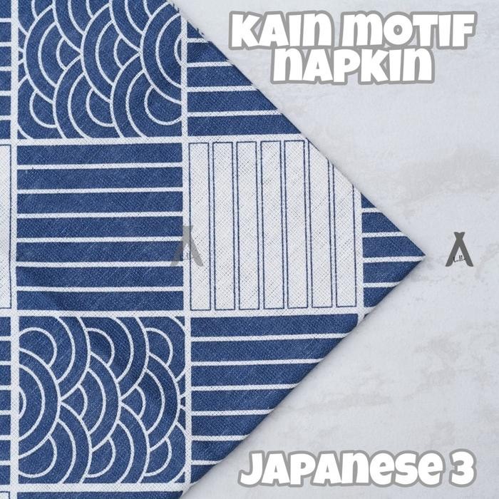 

KAIN LINEN IMPORT MOTIF JEPANG KORAN KAYU LETTER PER 50X150CM