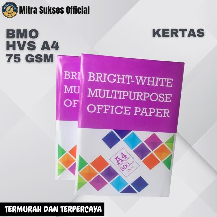 

Kertas Hvs A4 Bmo 75 Gr [1 Karton] 5 Rim Paper