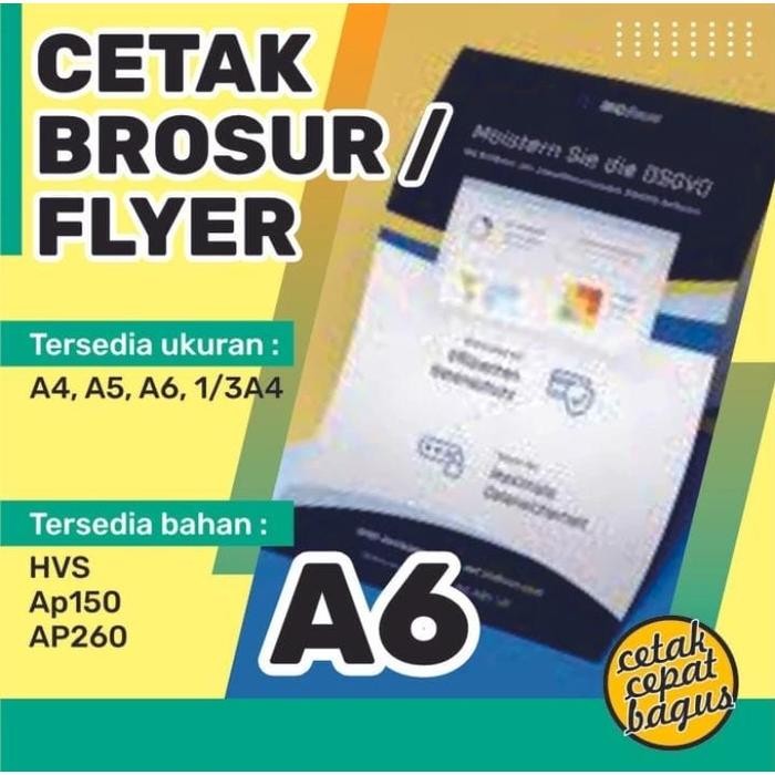 

1 Rim Brosur/Flyer A6 10x15cmMurahColour/WarnaAp150Express/Kilat