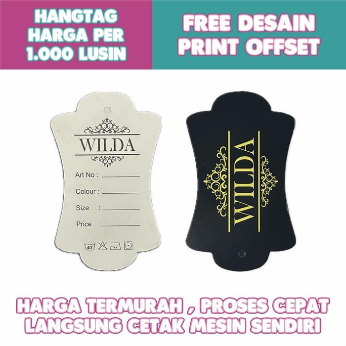 

Cetak Hangtag Custom Ivory 300 Gr