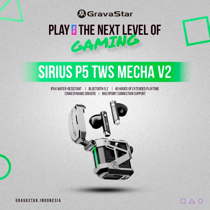 GravaStar Sirius P5 TWS Earbuds Defense Armour V2 (Space Grey)