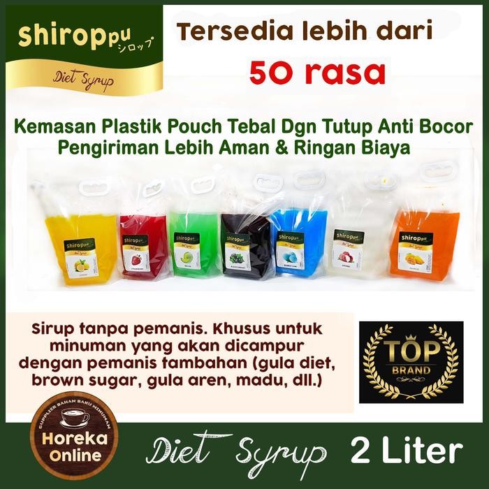 

Syrup Diet Shiroppu 2 Liter Sirup Tanpa Pemanis Premium Quality