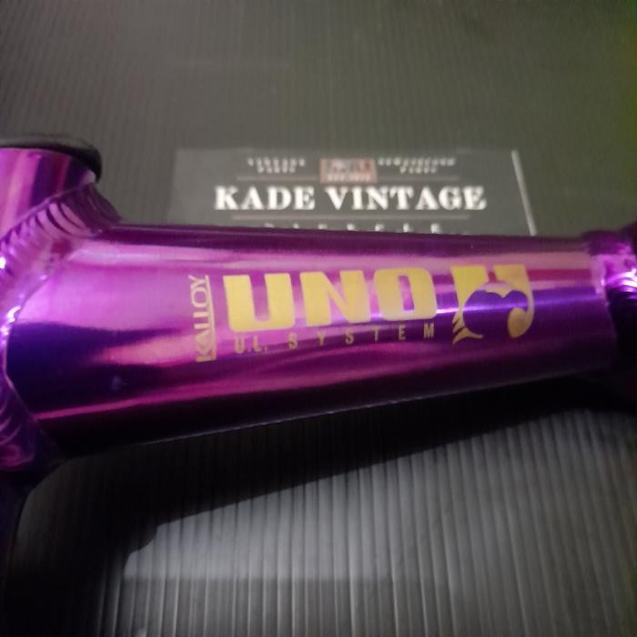 Stem UNO Kalloy silver ungu 25.4 mm vintage rome sepeda