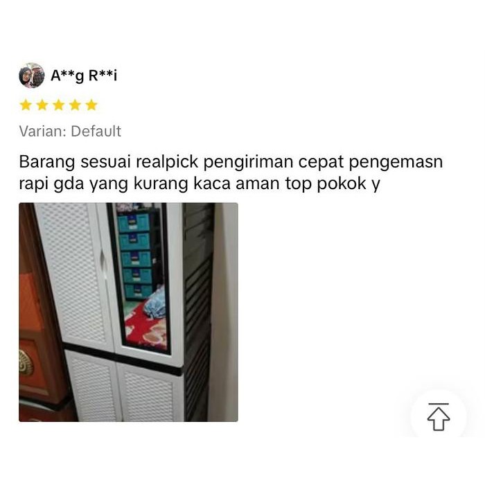 Bazaar Lemari Baju Plastik / Lemari Pakaian Plastik / Lemari Plastik Portable 4 Pintu Panjang Dengan