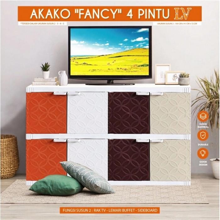 Lemari Plastik Lemari Pakaian/Bupet Tv Akako Fancy