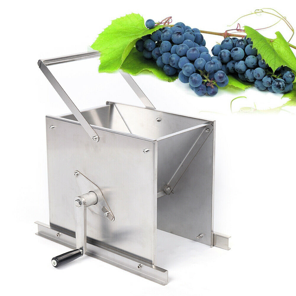 Manual Stainless Steel Grape Crusher MANUAL Crushing Machine Brewing Equipment