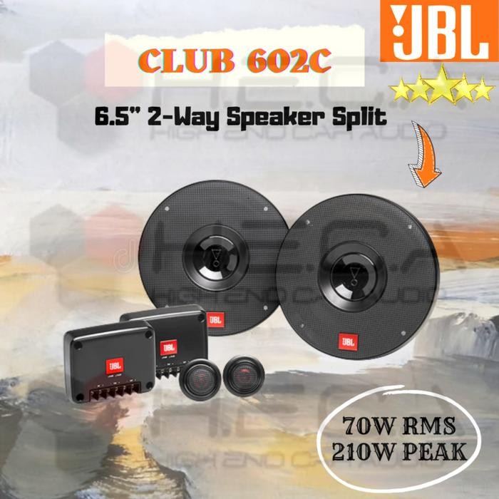 JBL CLUB 602C Speaker Split 6.5" inch 2-Way Pintu Mobil Component Set