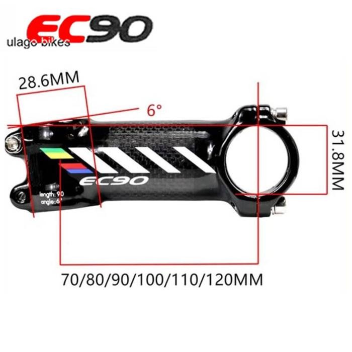 stem carbon new EC90 OS mtb roadbike ritey toseek handlebar dropbar
